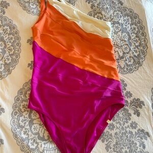summersalt Bright Orange One-Piece Swimsuit